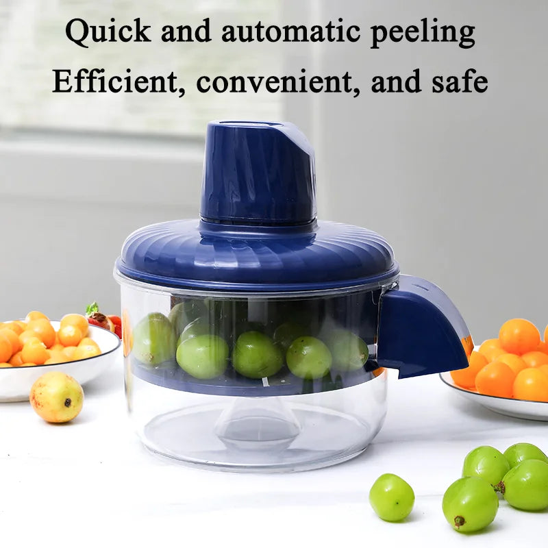 2026 Automatic Fruit Peeler Intelligent Peeling Machine Portable Wireless Grape/tomato/Garlic Peeler for Home Fast Kitchen Supplies