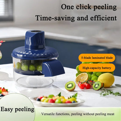 2026 Automatic Fruit Peeler Intelligent Peeling Machine Portable Wireless Grape/tomato/Garlic Peeler for Home Fast Kitchen Supplies