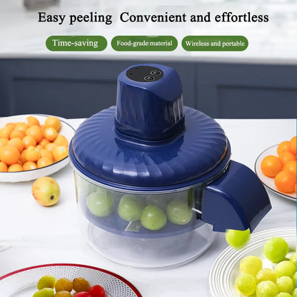 2026 Automatic Fruit Peeler Intelligent Peeling Machine Portable Wireless Grape/tomato/Garlic Peeler for Home Fast Kitchen Supplies